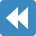 Fast Reverse Button emoji, Twitter / X, Twemoji 17