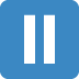 Pause Button emoji, Twitter / X, Twemoji 17