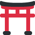 Shinto Shrine emoji, Twitter / X, Twemoji 17